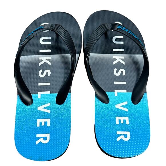 Quiksilver Boys Flip Flops Size 2/3 - Picture 2 of 3